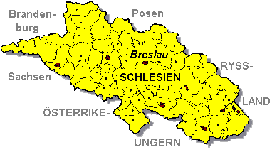 Karta ver Schlesien 1742 - 1919